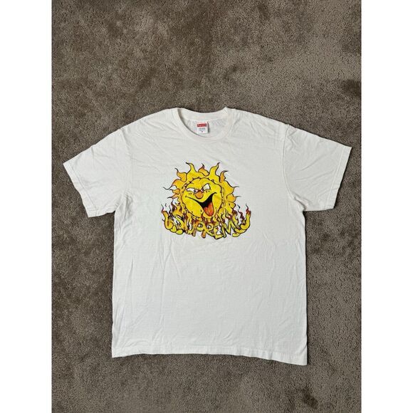 Supreme Other - Mens Tshirt SUPREME SUN - RN#101837 White, Size M